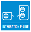 ВРЪЗКА СЪС СИСТЕМИ P-LINE - Интеграция със системи PACi и ECOi. Нова интеграция на домашна климатична система към P-Line. Възможност за свързване към P-line. Възможен пълен контрол.